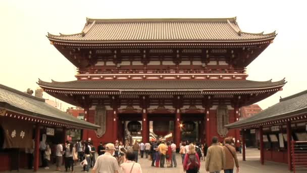 Five Storied Pagoda and Kannon do Temple in Tokyo Japan — Stockvideo